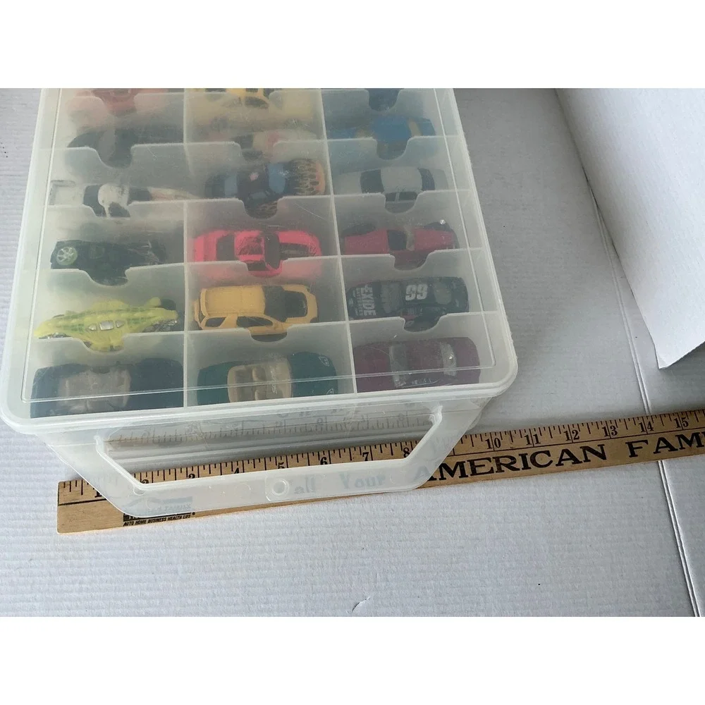 Vintage Matchbox Hot‎ Wheels Diecast Car Lot 48 Cars Carry Case Mixed Collection